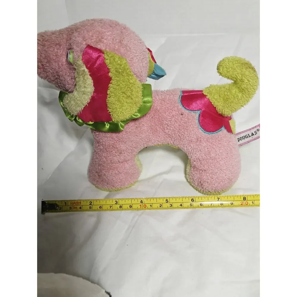Douglas Pink Tag Puppy Retired Discontinued Htf RARE Rad Dog Magenta Green Pink
